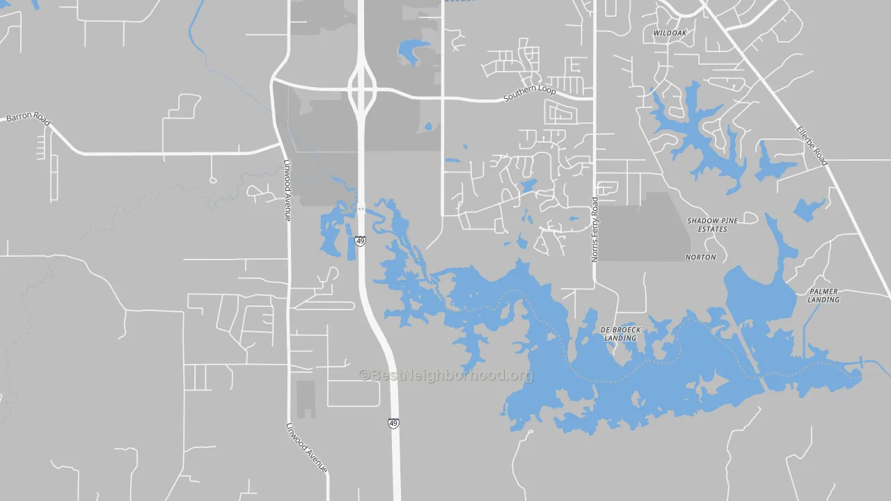 Transit Grade map of Forbing, LA