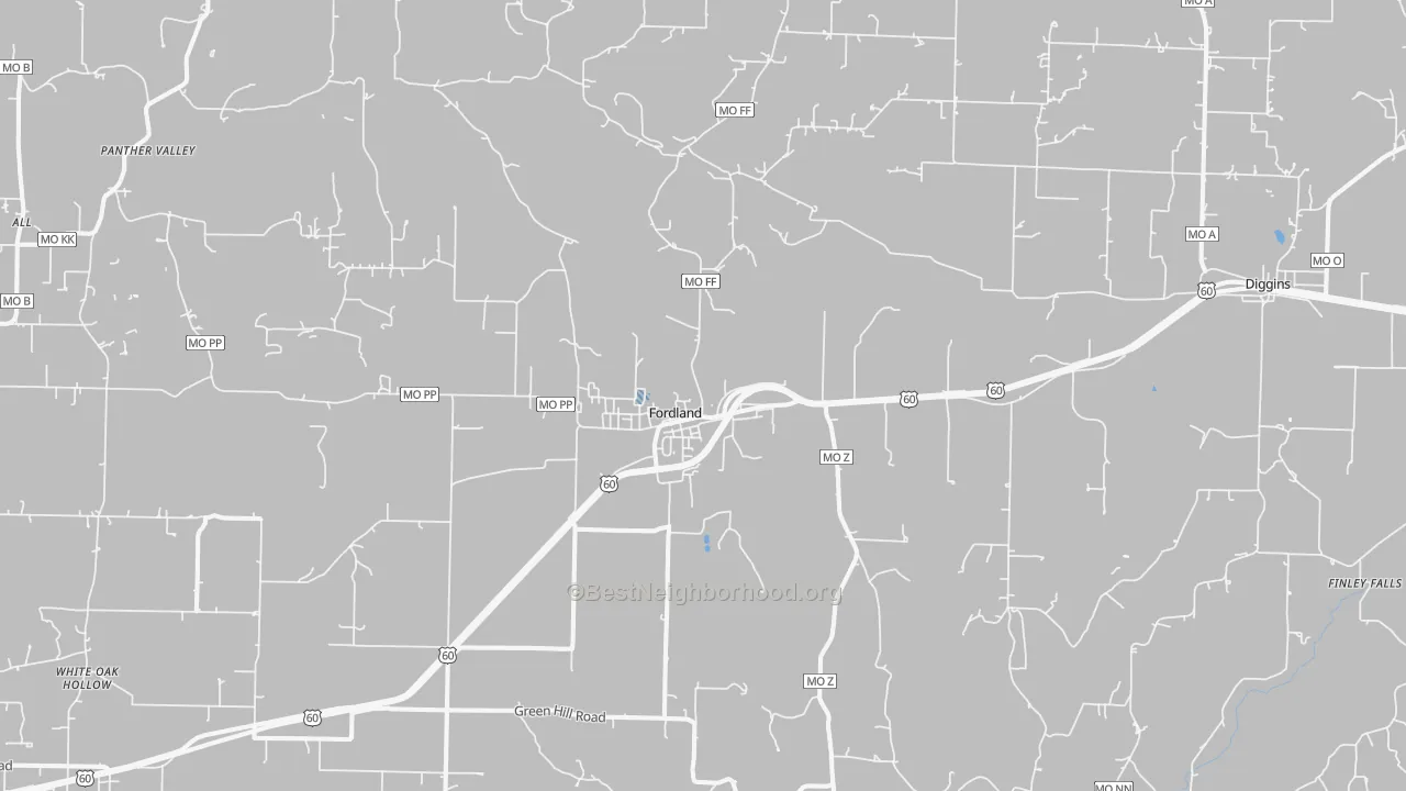 Transit Grade map of Fordland, MO