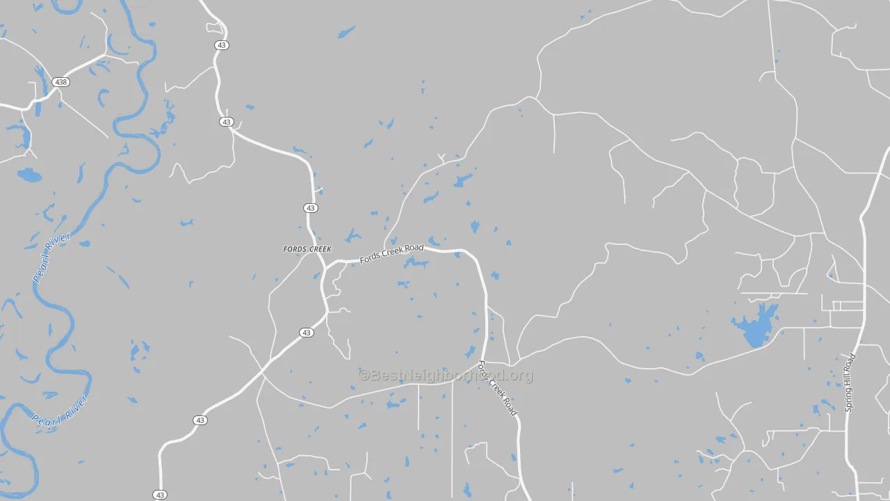 Transit Grade map of Fords Creek, MS