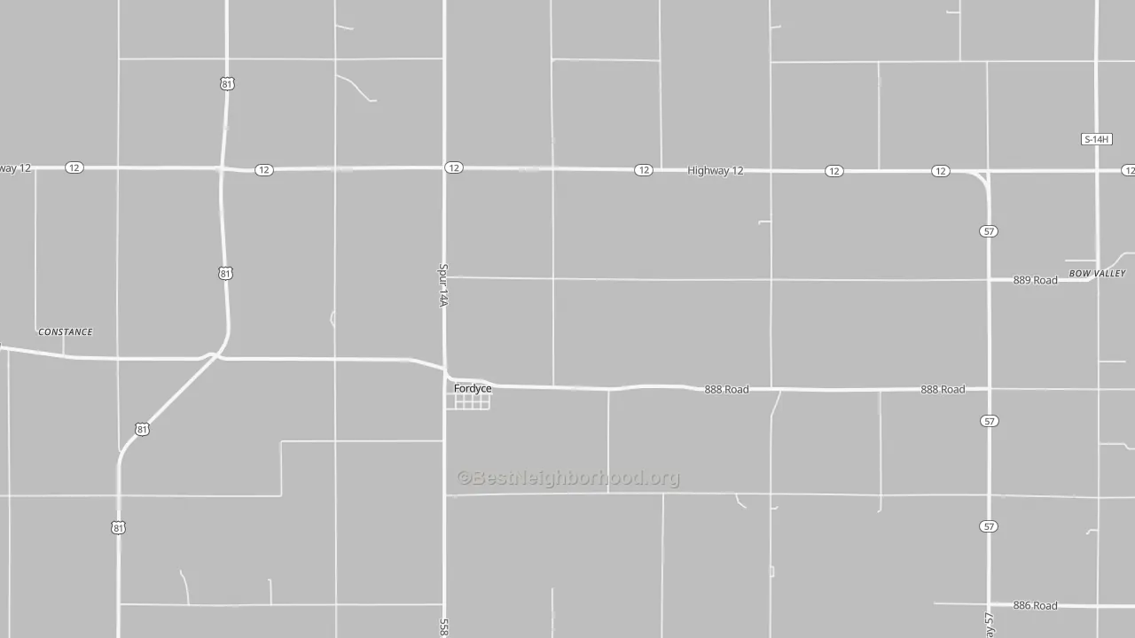 Transit Grade map of Fordyce, NE