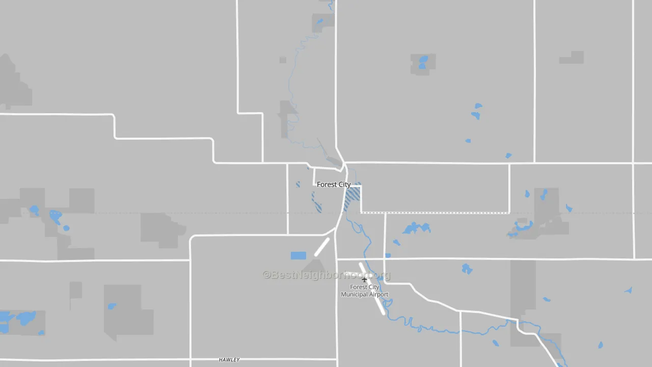 Transit Grade map of Forest City, IA
