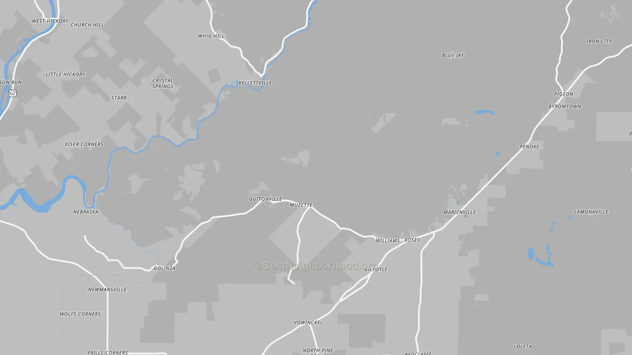 Transit Grade map of Forest County, PA