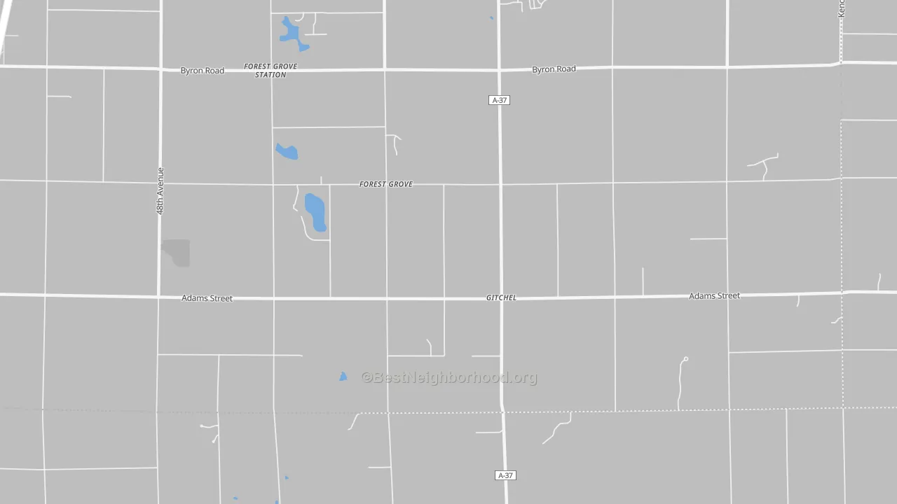 Transit Grade map of Forest Grove, MI