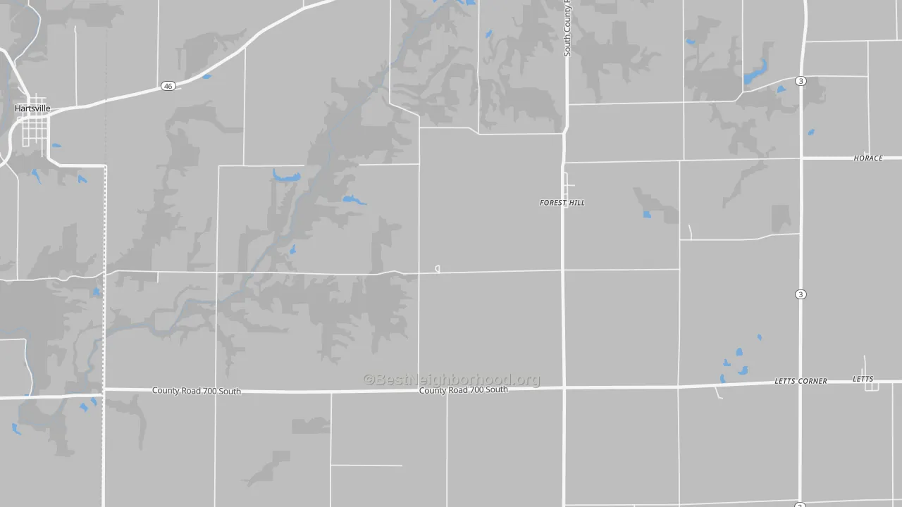 Transit Grade map of Forest Hill, IN