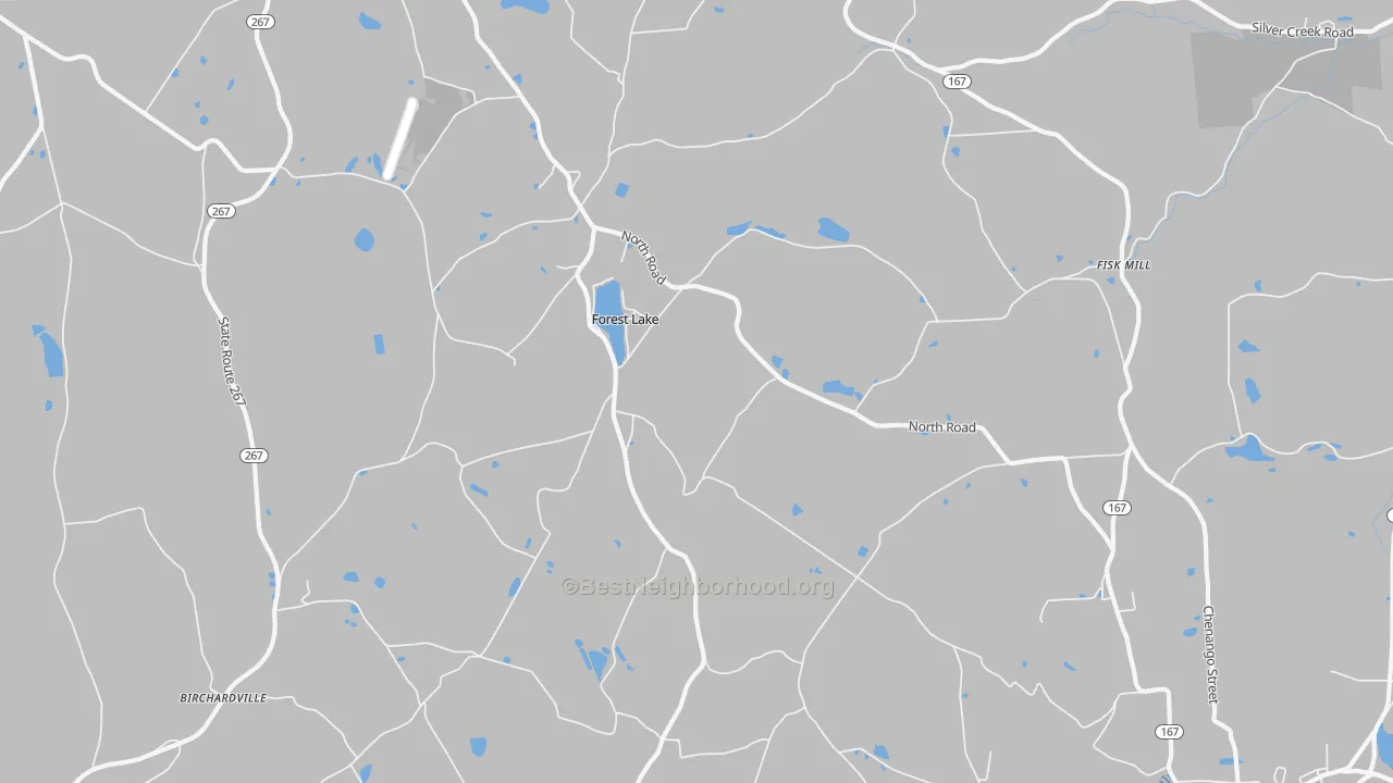 Transit Grade map of Forest Lake, PA