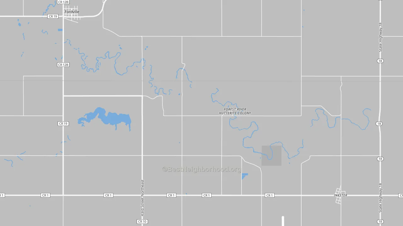 Transit Grade map of Forest River Colony, ND
