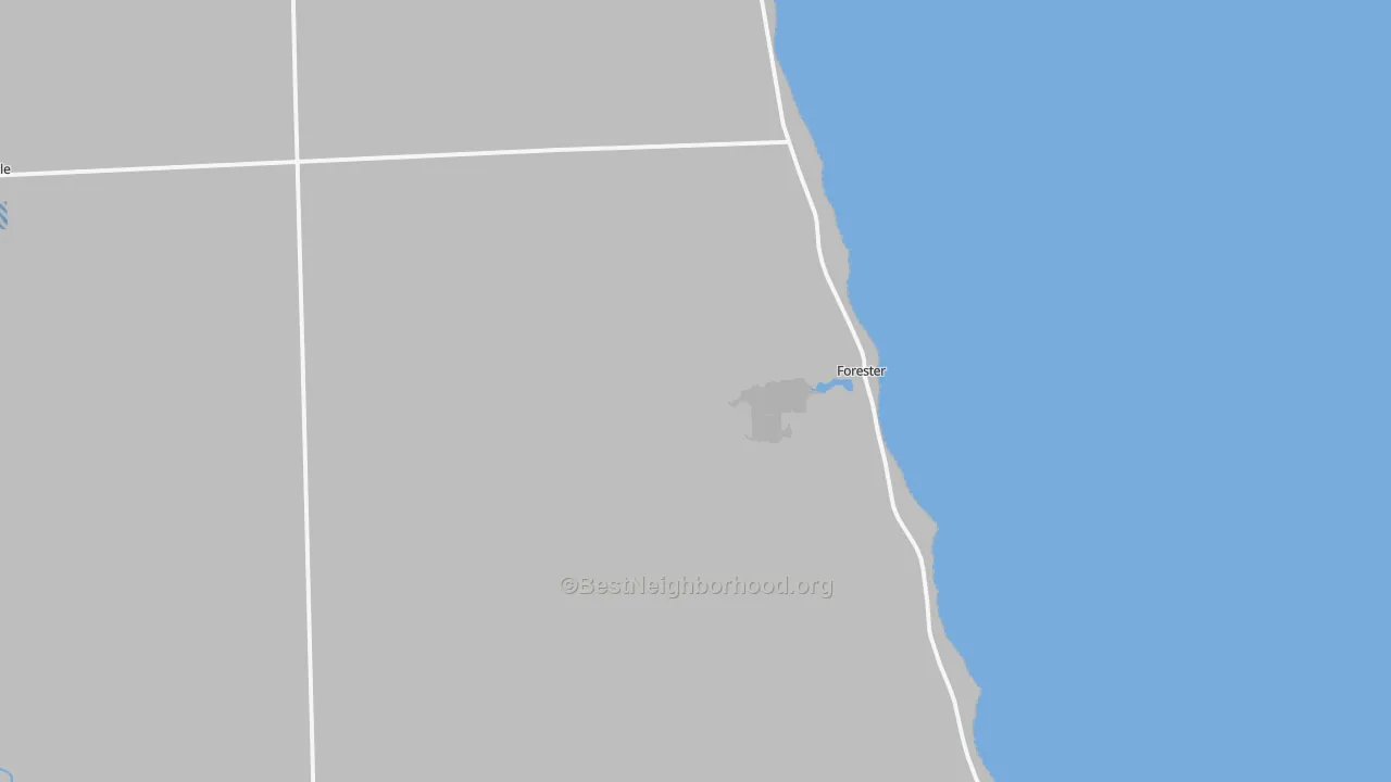 Transit Grade map of Forester, MI