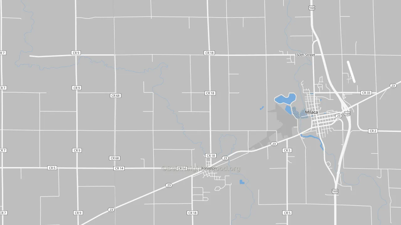 Transit Grade map of Foreston, MN