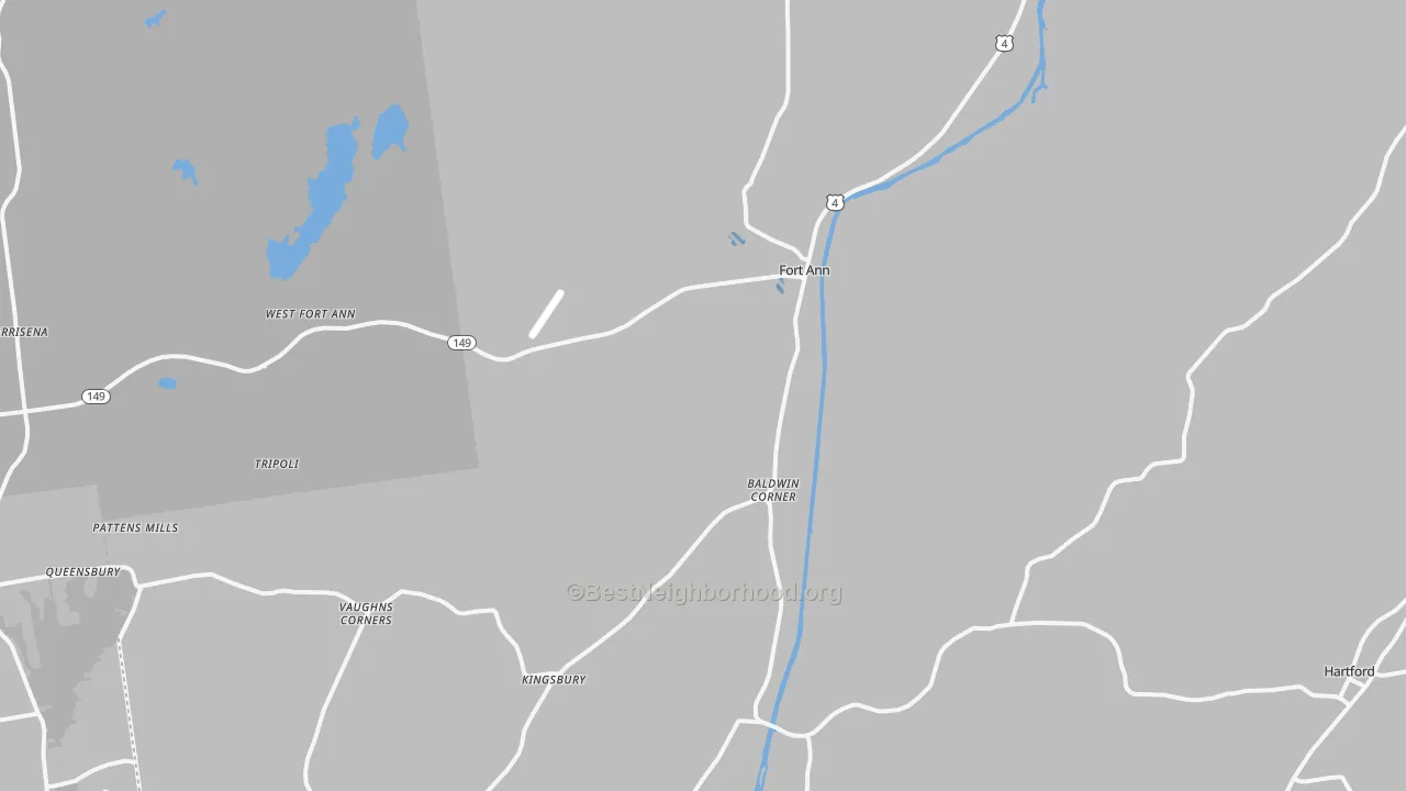 Transit Grade map of Fort Ann, NY