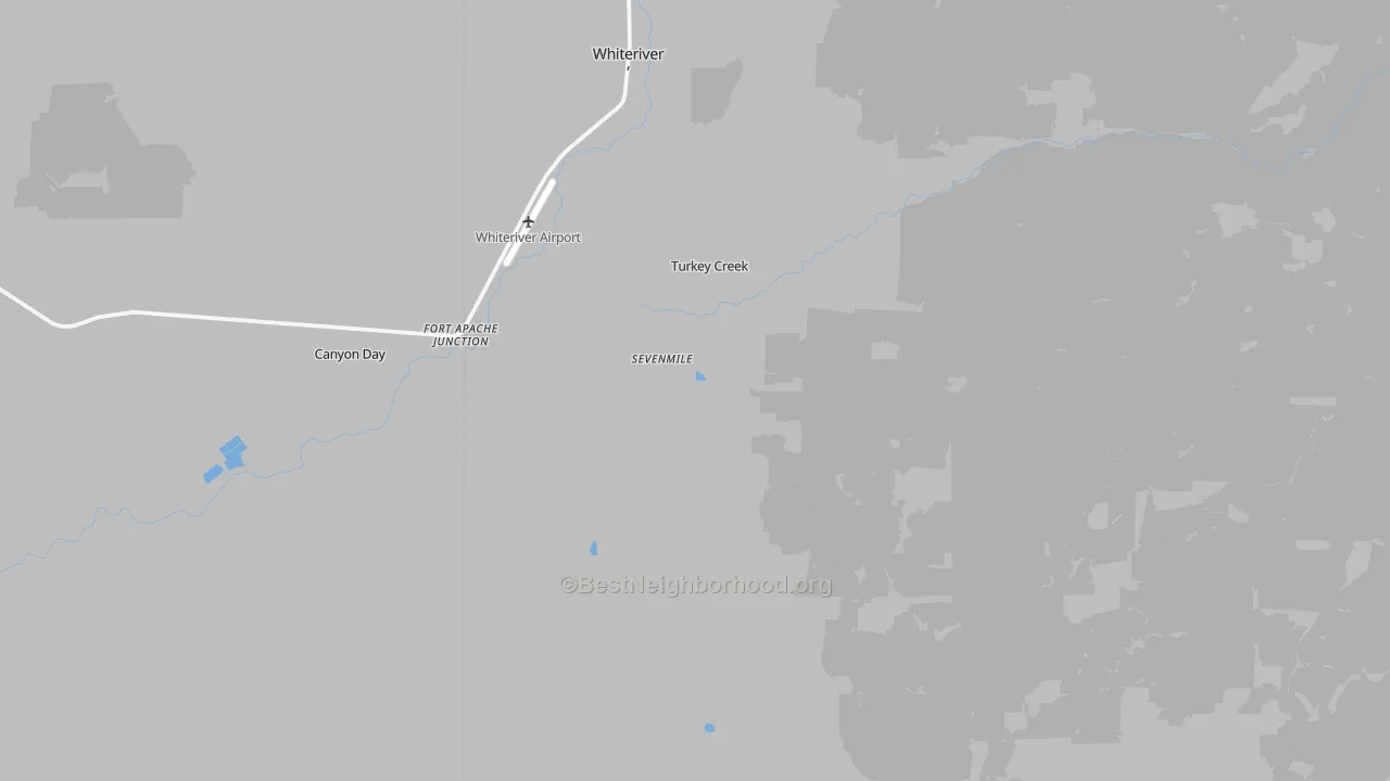 Transit Grade map of Fort Apache, AZ