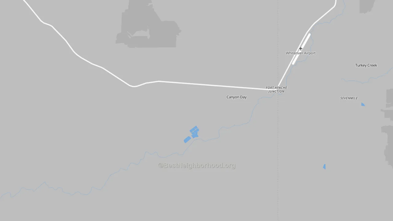 Transit Grade map of Fort Apache Junction, AZ