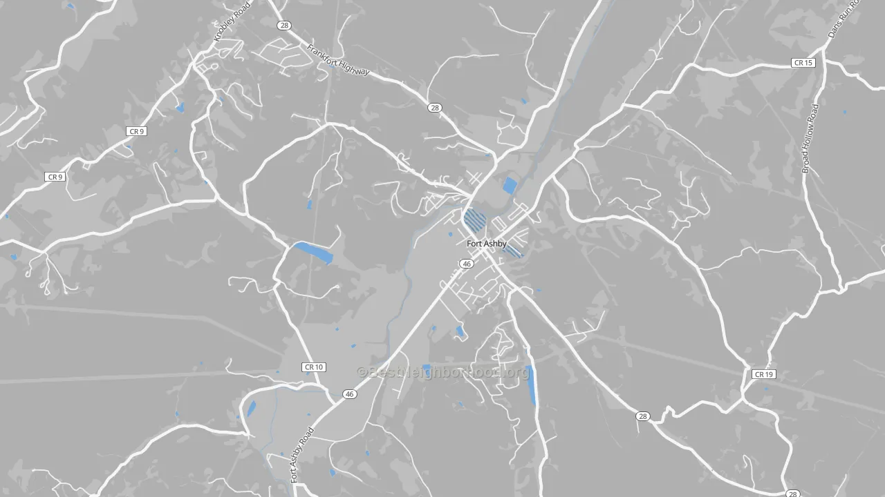 Transit Grade map of Fort Ashby, WV
