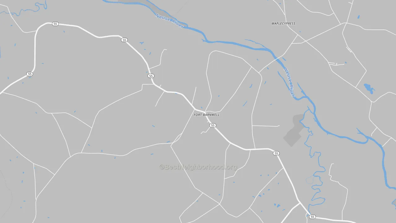 Transit Grade map of Fort Barnwell, NC