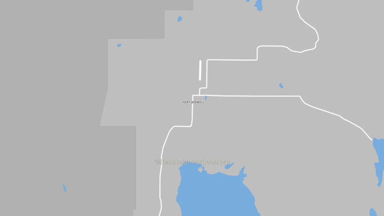 Transit Grade map of Fort Bidwell, CA