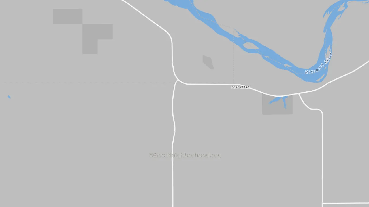 Transit Grade map of Fort Clark, ND