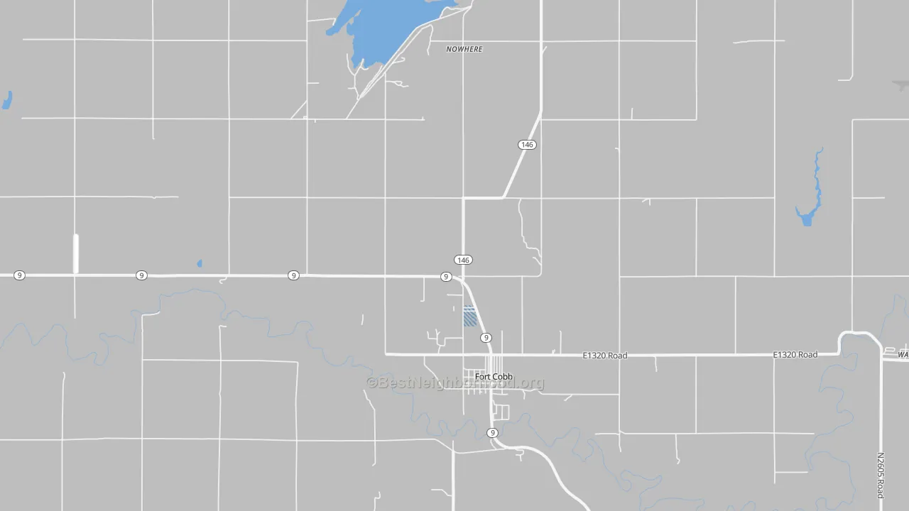 Transit Grade map of Fort Cobb, OK