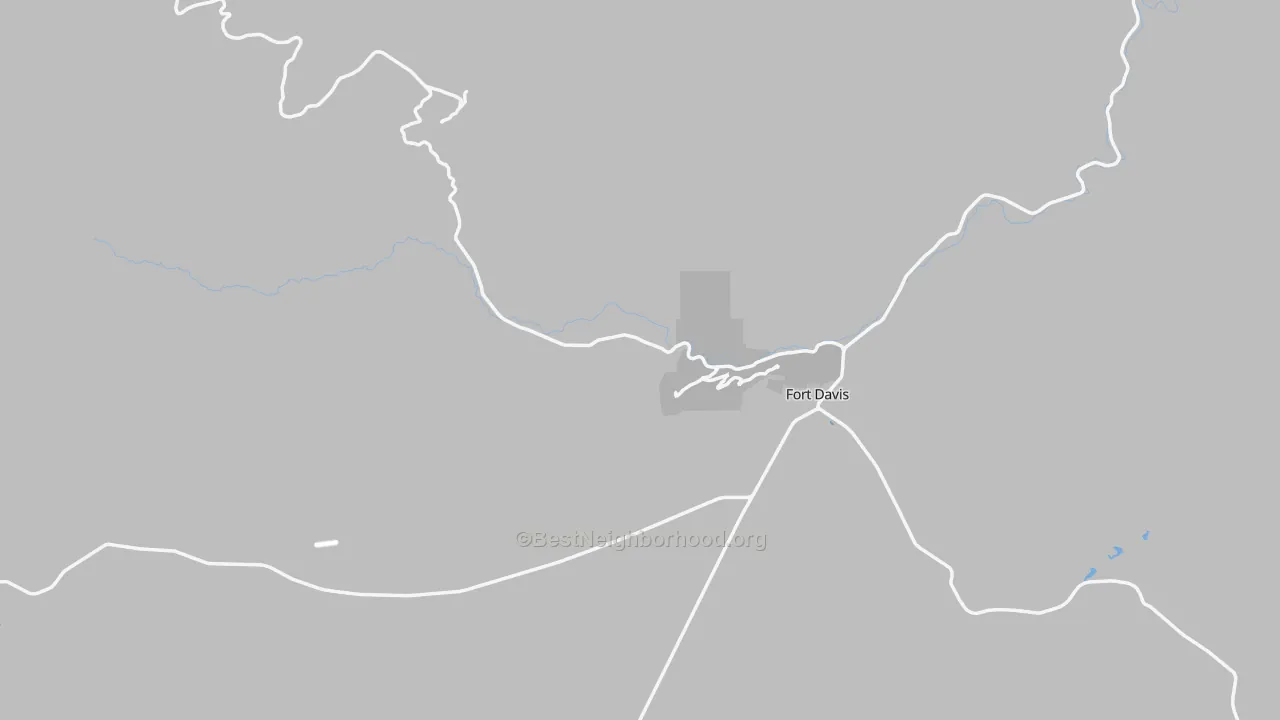 Transit Grade map of Fort Davis, TX