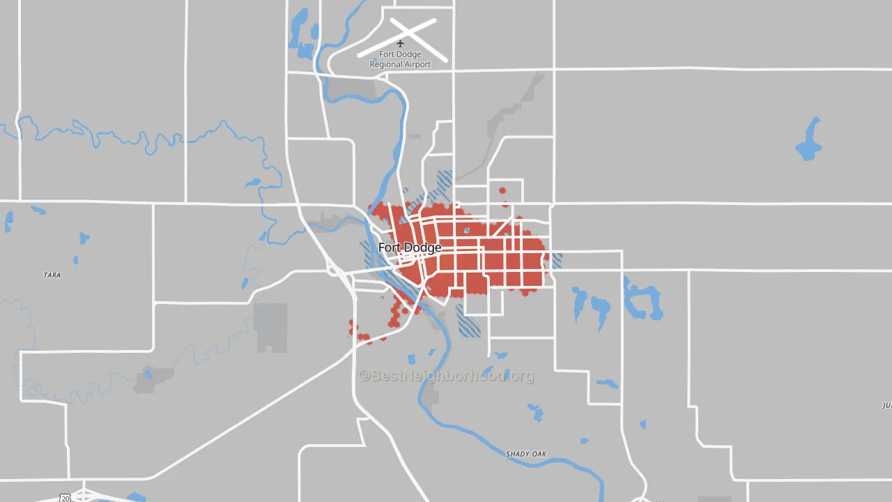 Transit Grade map of Fort Dodge, IA