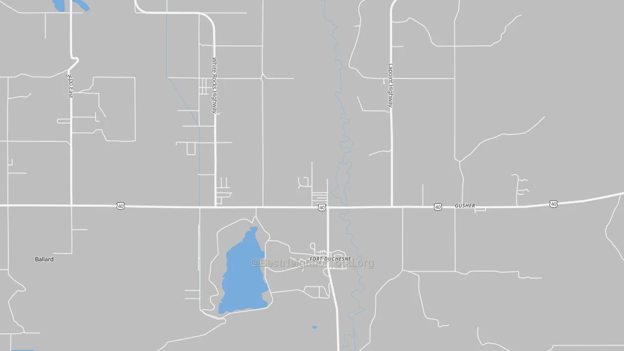Transit Grade map of Fort Duchesne, UT