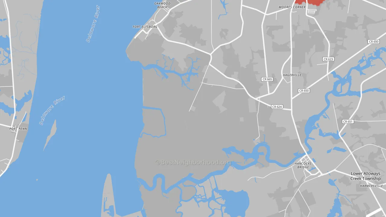 Transit Grade map of Fort Elfsborg, NJ