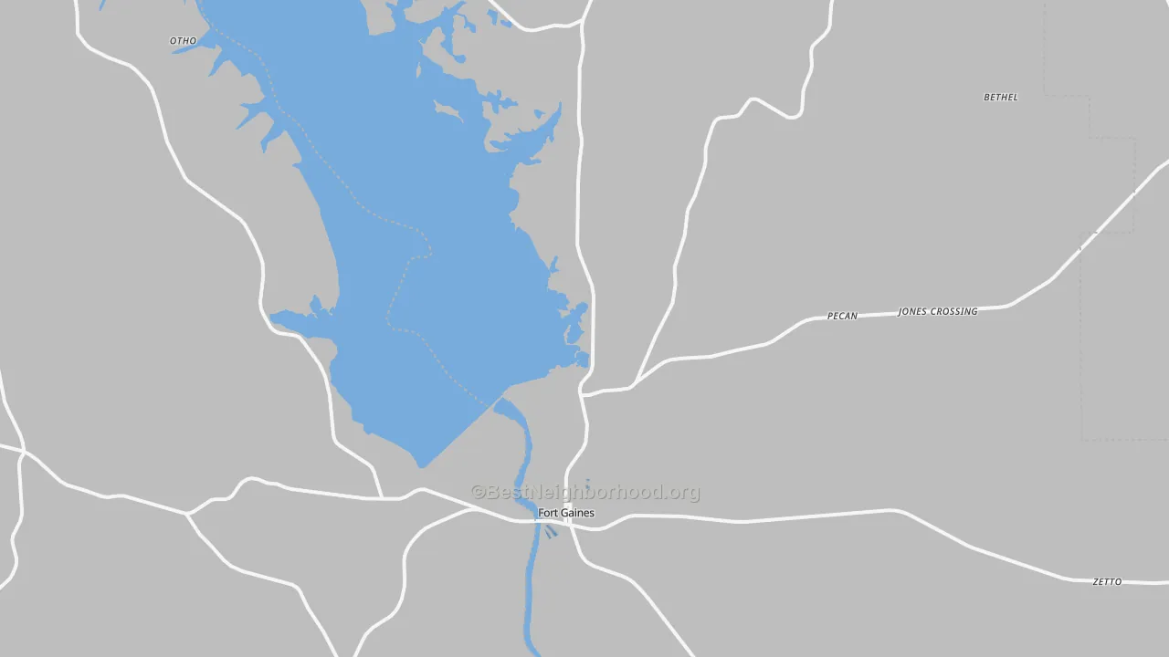 Transit Grade map of Fort Gaines, GA
