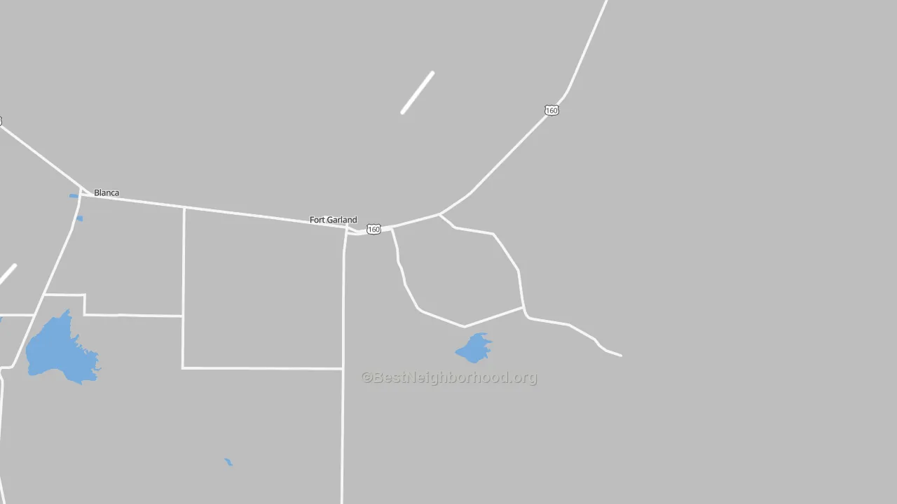 Transit Grade map of Fort Garland, CO