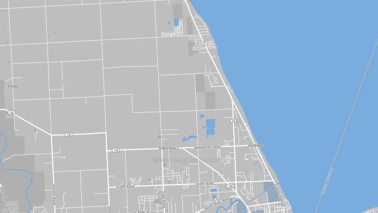 Transit Grade map of Fort Gratiot, MI