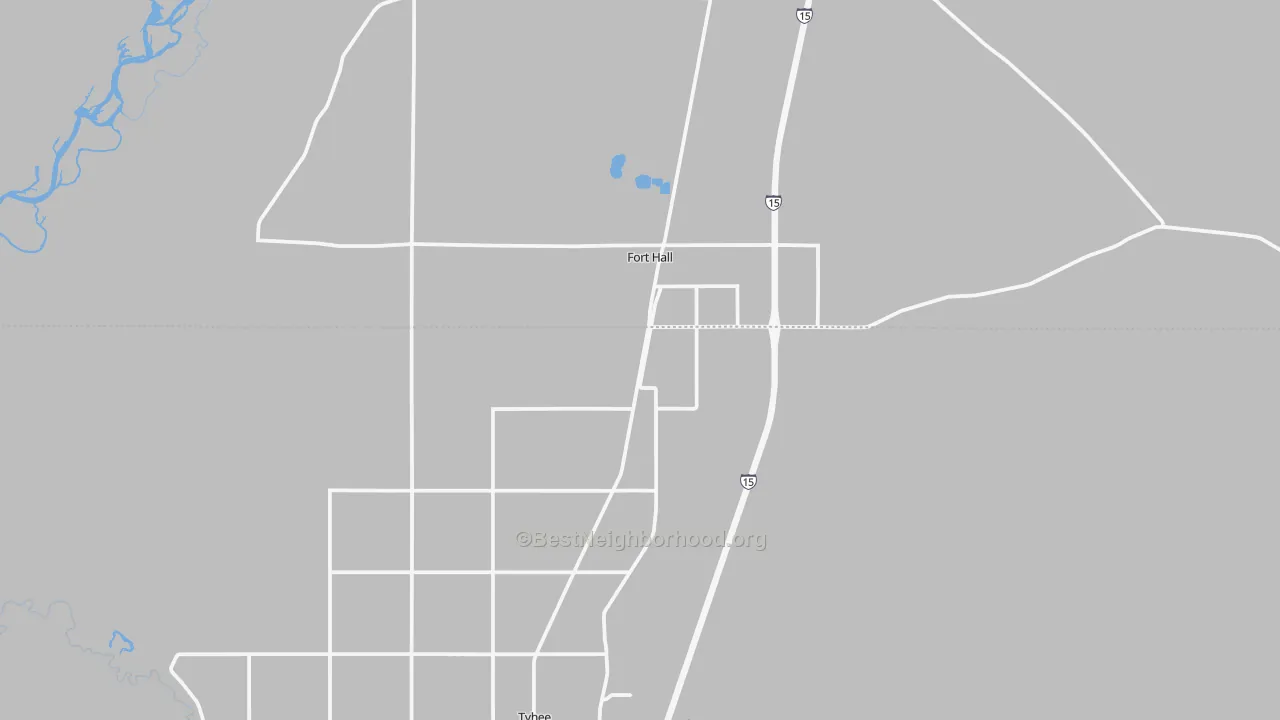 Transit Grade map of Fort Hall, ID