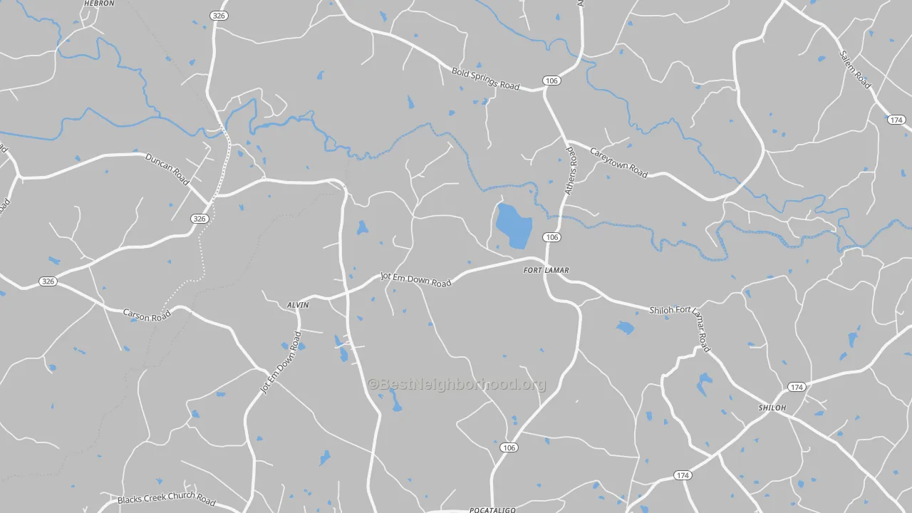 Transit Grade map of Fort Lamar, GA
