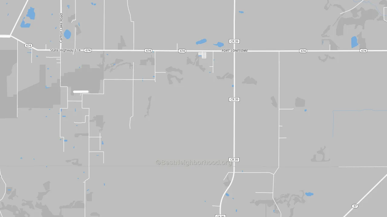 Transit Grade map of Fort Lonesome, FL