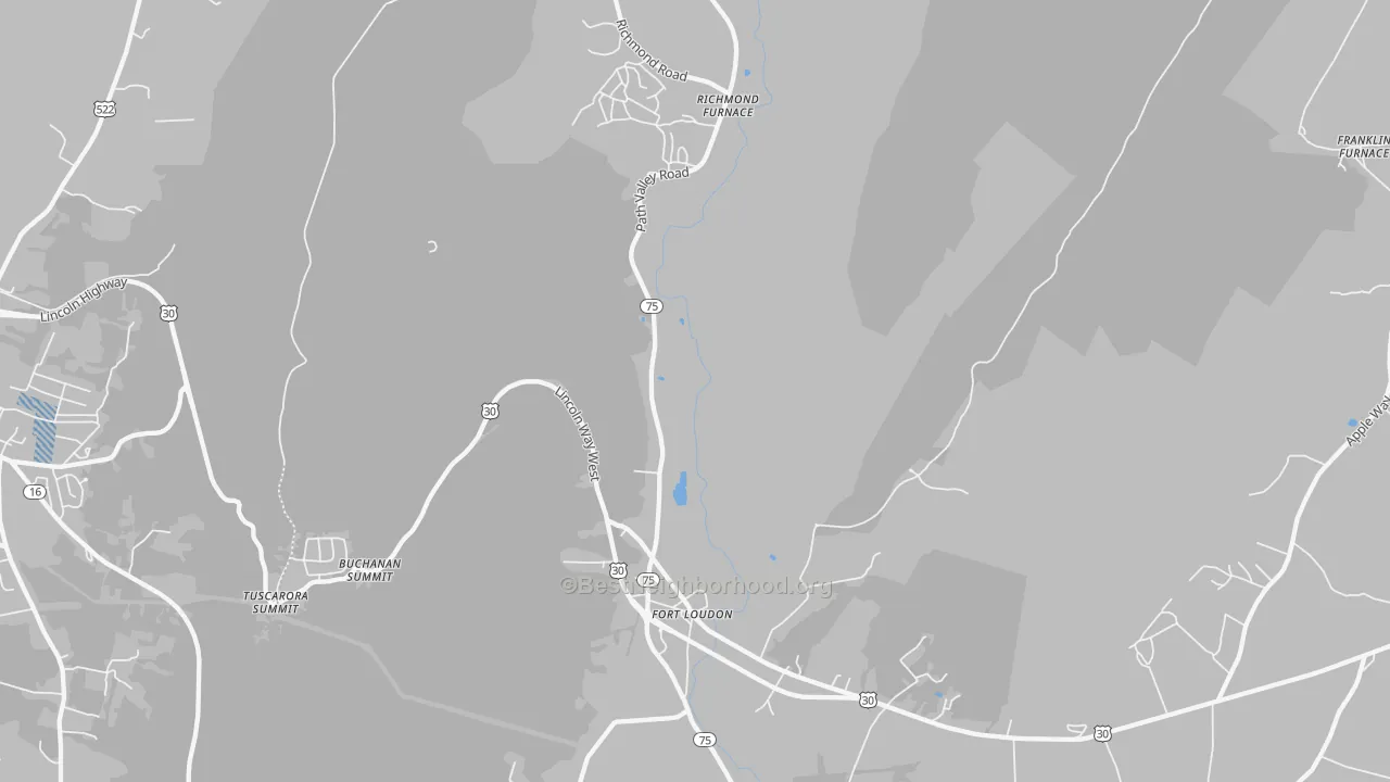 Transit Grade map of Fort Loudon, PA