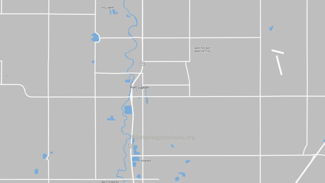 Transit Grade map of Fort Lupton, CO