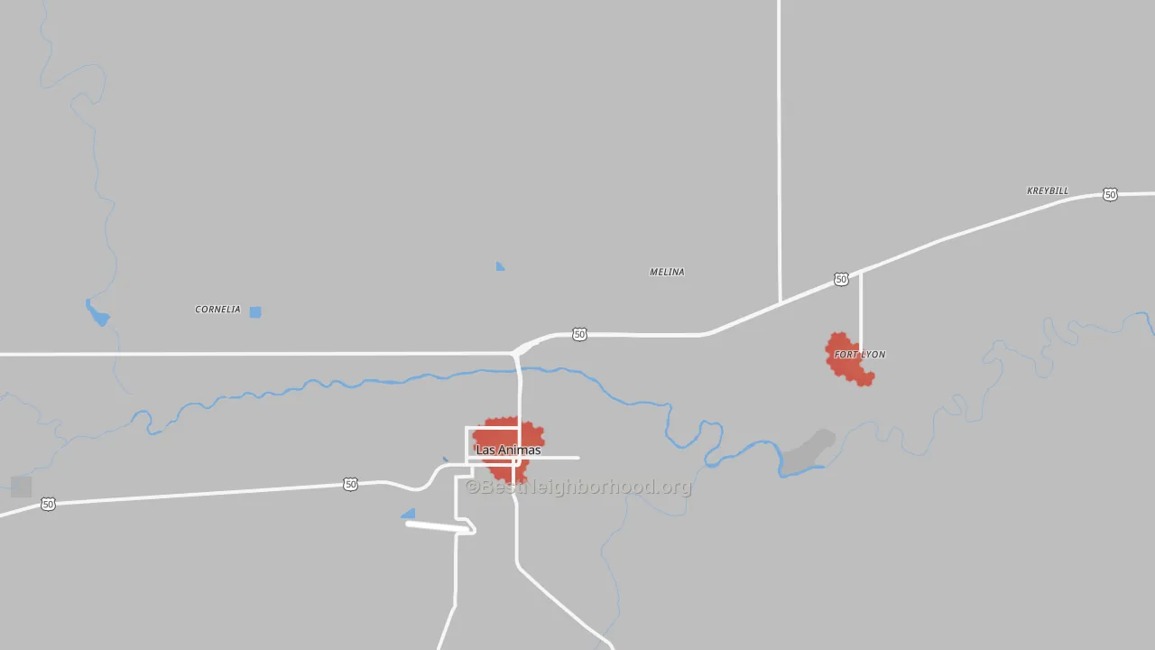 Transit Grade map of Fort Lyon, CO