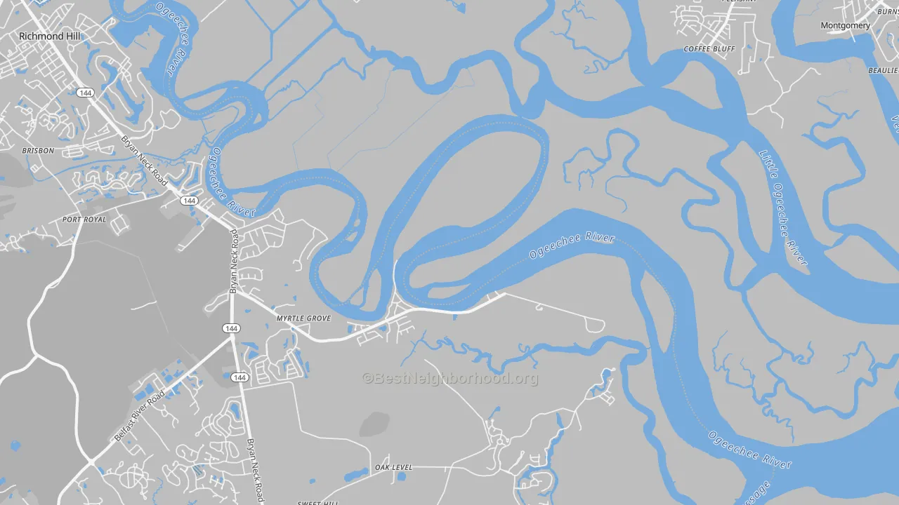 Transit Grade map of Fort McAllister, GA