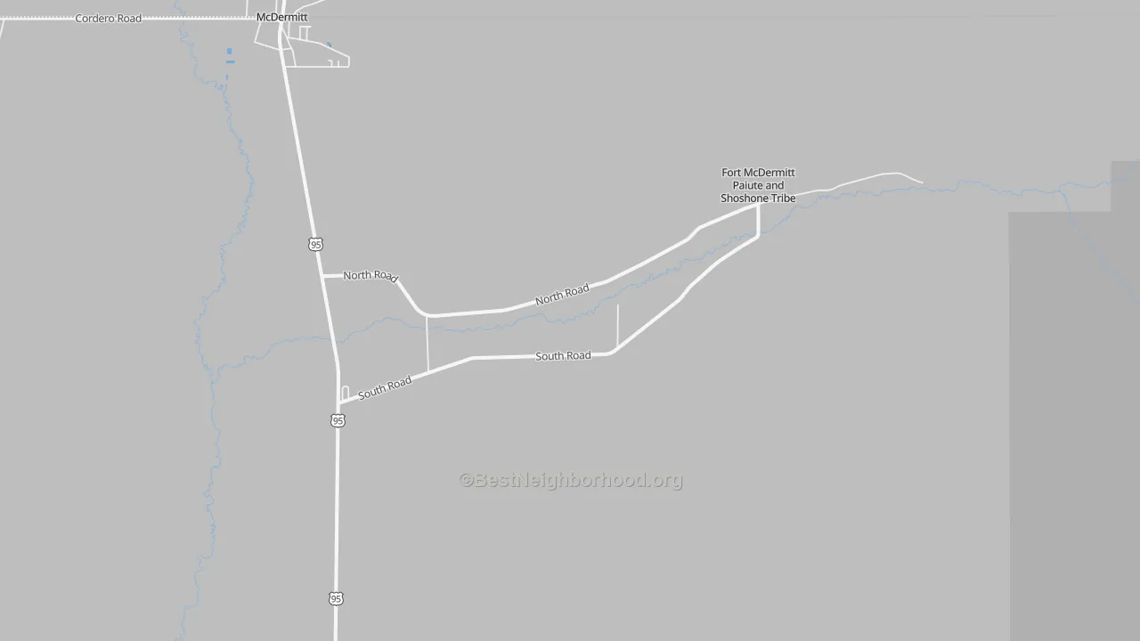 Transit Grade map of Fort McDermitt, NV