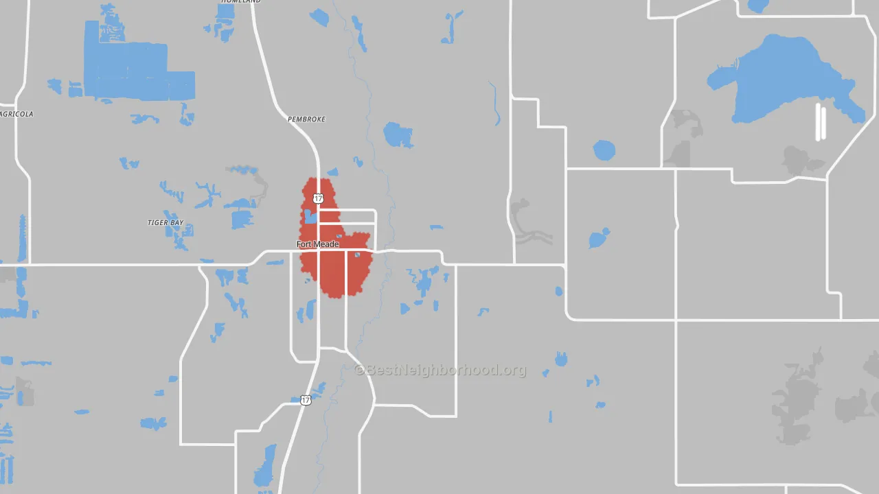 Transit Grade map of Fort Meade, FL