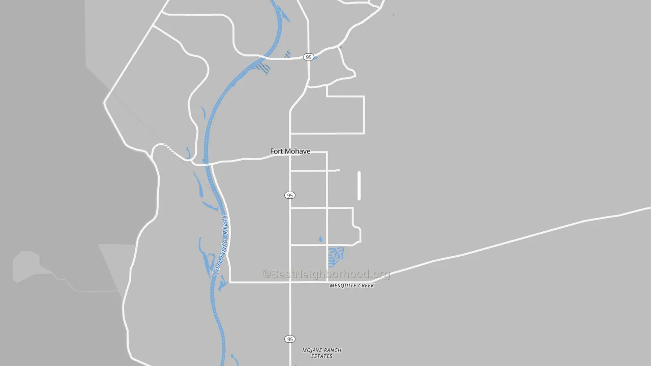 Transit Grade map of Fort Mohave, AZ