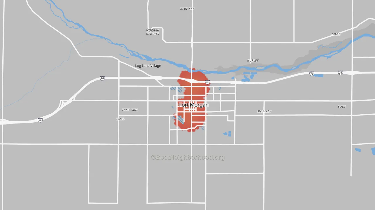 Transit Grade map of Fort Morgan, CO