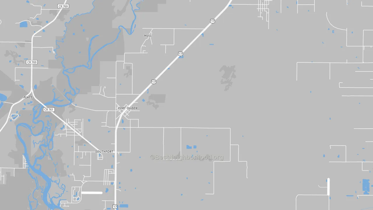 Transit Grade map of Fort Ogden, FL