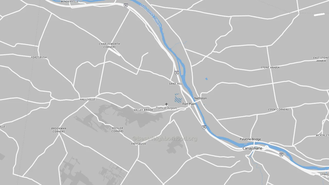 Transit Grade map of Fort Plain, NY