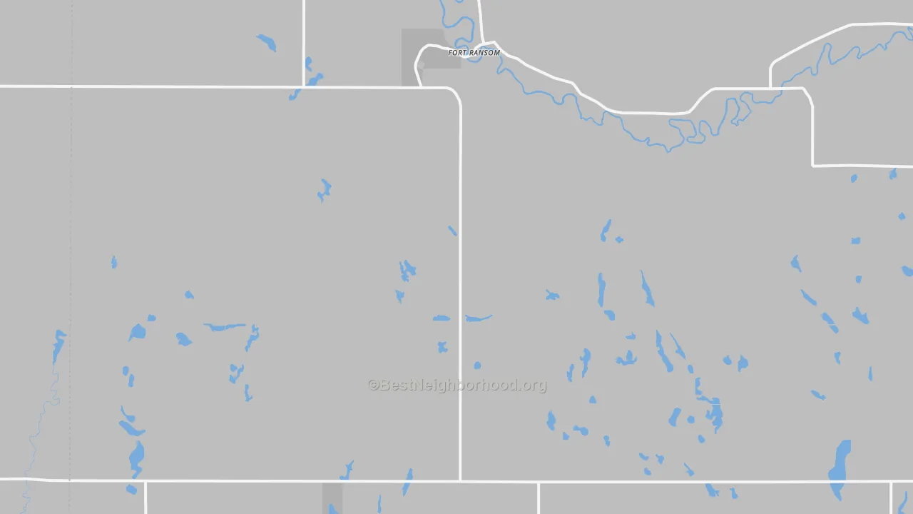 Transit Grade map of Fort Ransom, ND