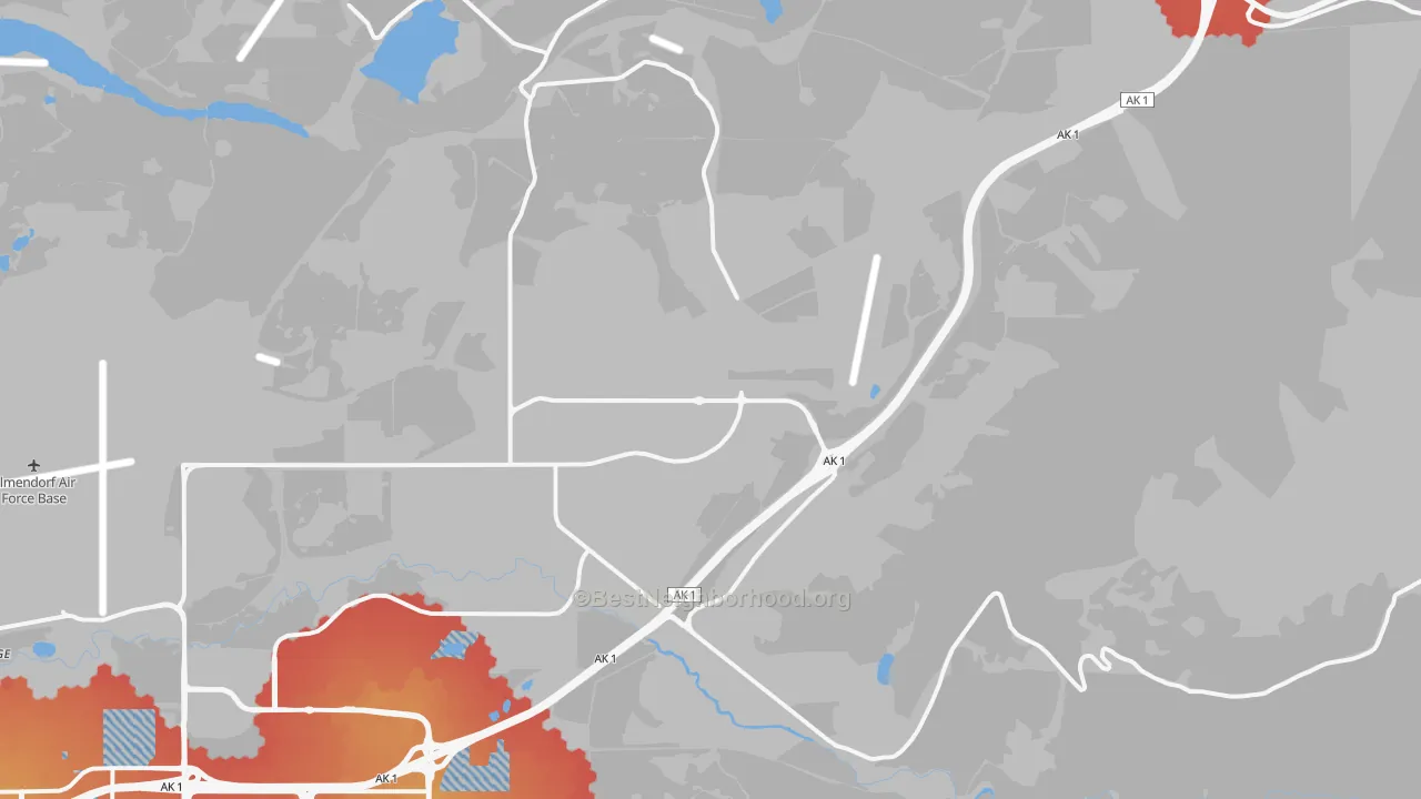 Transit Grade map of Fort Richardson, AK