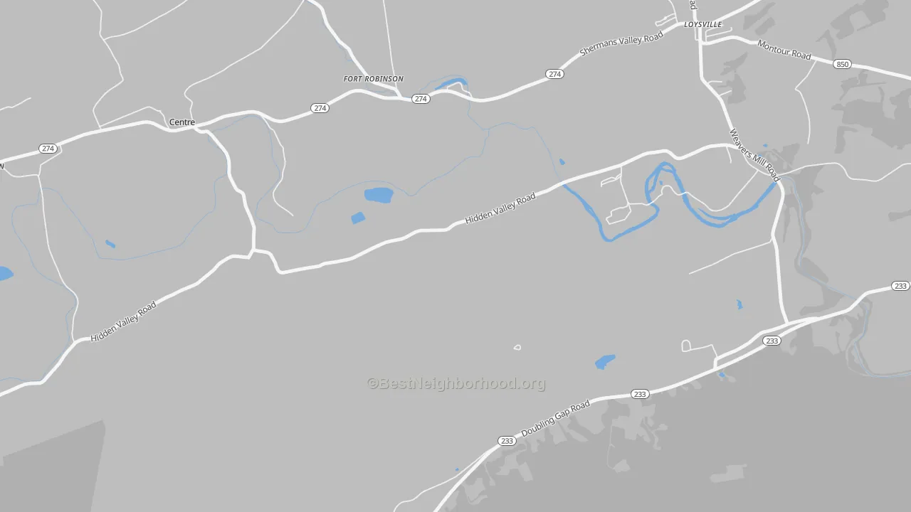 Transit Grade map of Fort Robertson, PA
