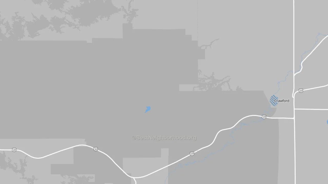 Transit Grade map of Fort Robinson, NE