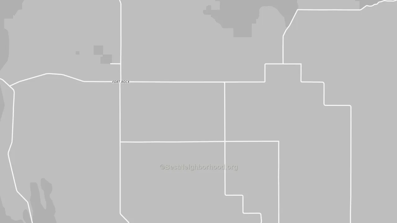 Transit Grade map of Fort Rock, OR