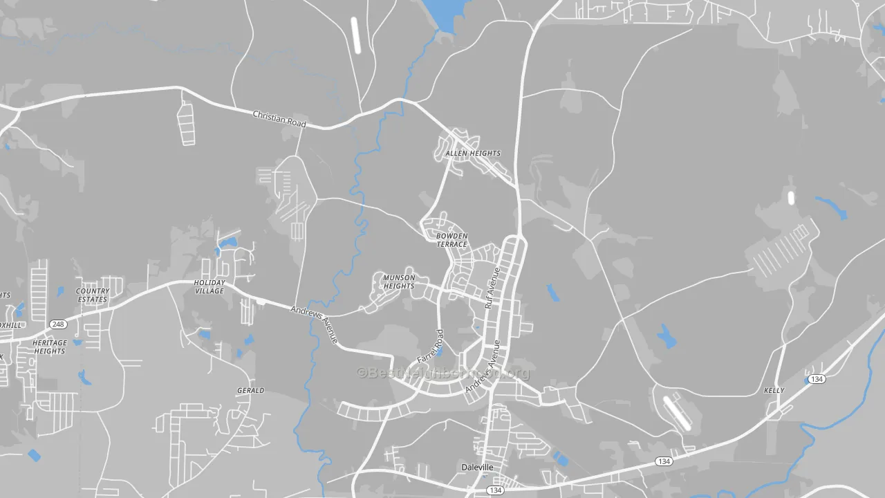 Transit Grade map of Fort Rucker, AL