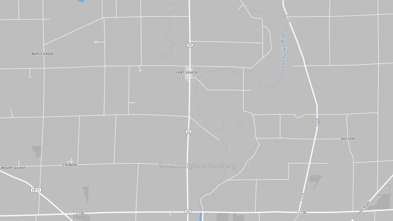 Transit Grade map of Fort Seneca, OH