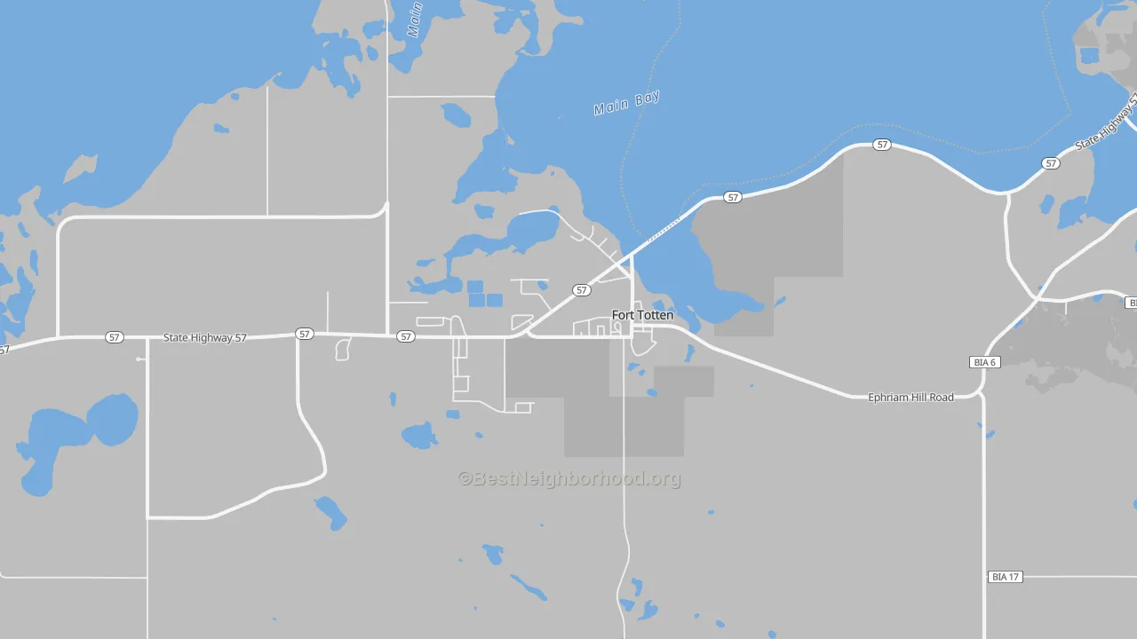 Transit Grade map of Fort Totten, ND
