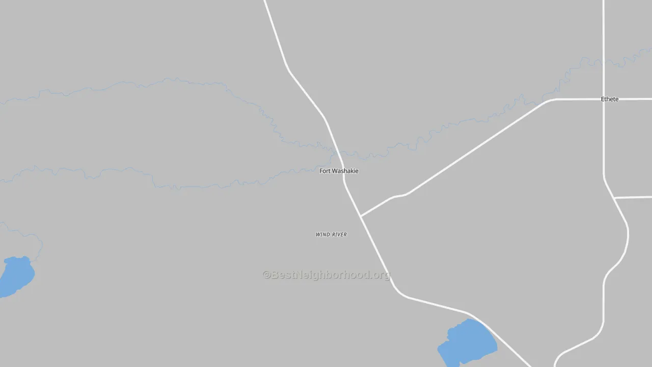 Transit Grade map of Fort Washakie, WY