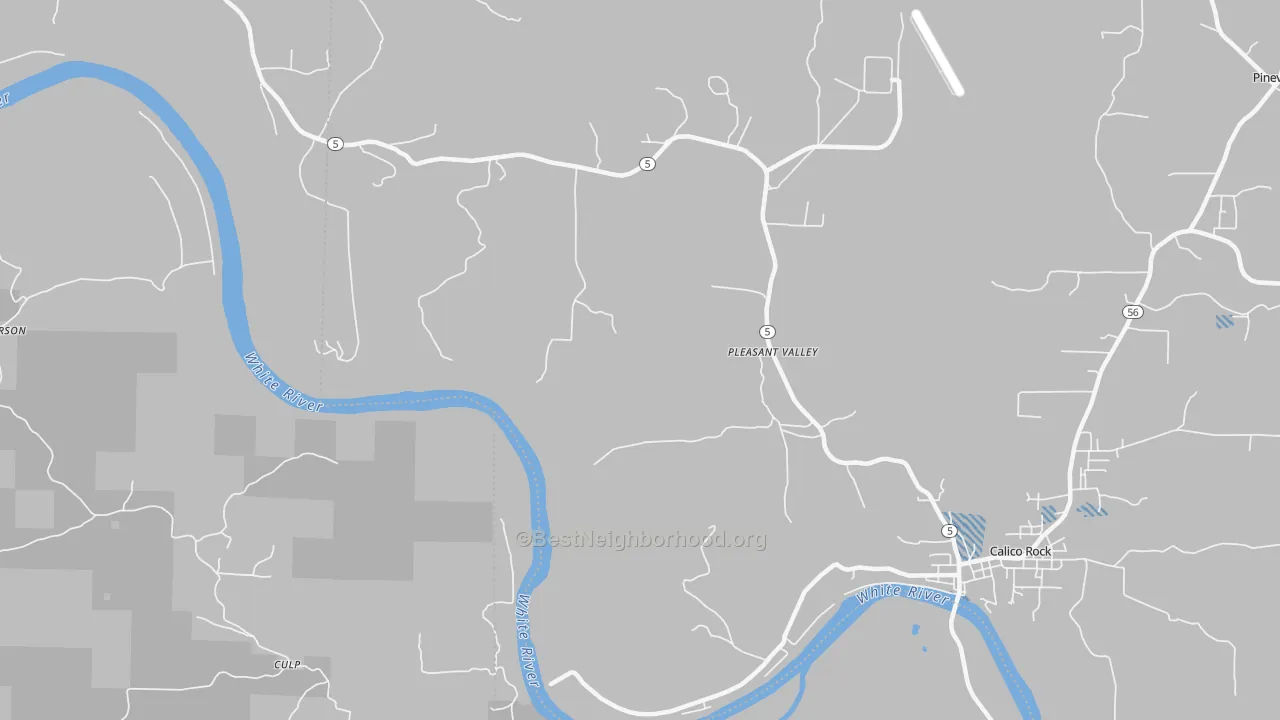 Transit Grade map of Forty Four, AR